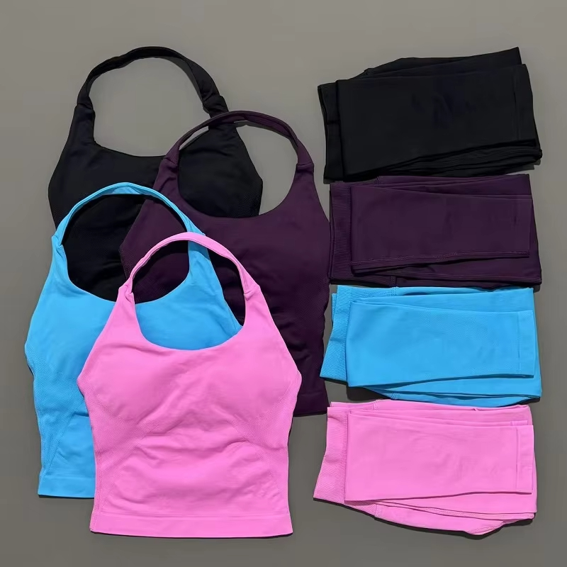 Yoga Fitness Kit - ชุดออกกำลังกายผู้หญิง 2 ชิ้น ชุดโยคะ ชุดกีฬา ชุดโยคะเอวสูง