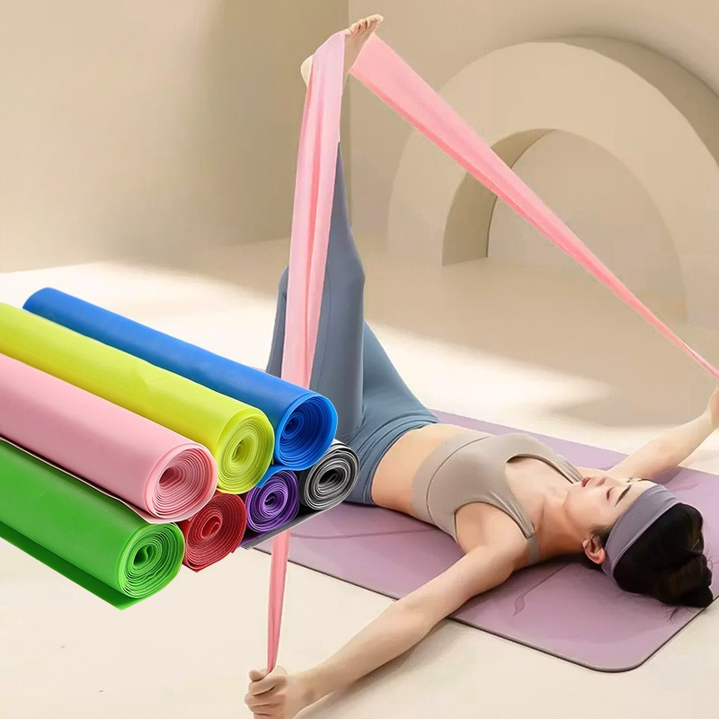 Yoga Fitness Health - ยางยืดออกกำลังกายแบบไม่ลื่น พรีเมียม ลาเท็กซ์ สำหรับโยคะ ฟิตเนส ยืดกล้ามเนื้อทั่วร่างกาย