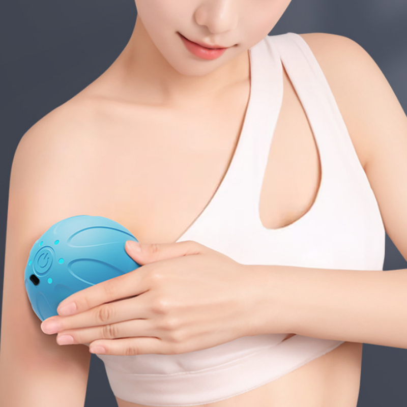 Yoga Fitness Kit - ลูกบอลนวดสั่นสะเทือนแบบพกพา ช่วยผ่อนคลายกล้ามเนื้อลึก ปรับความเร็วได้ 5 ระดับ เหมาะสำหรับโยคะและฟิตเนส