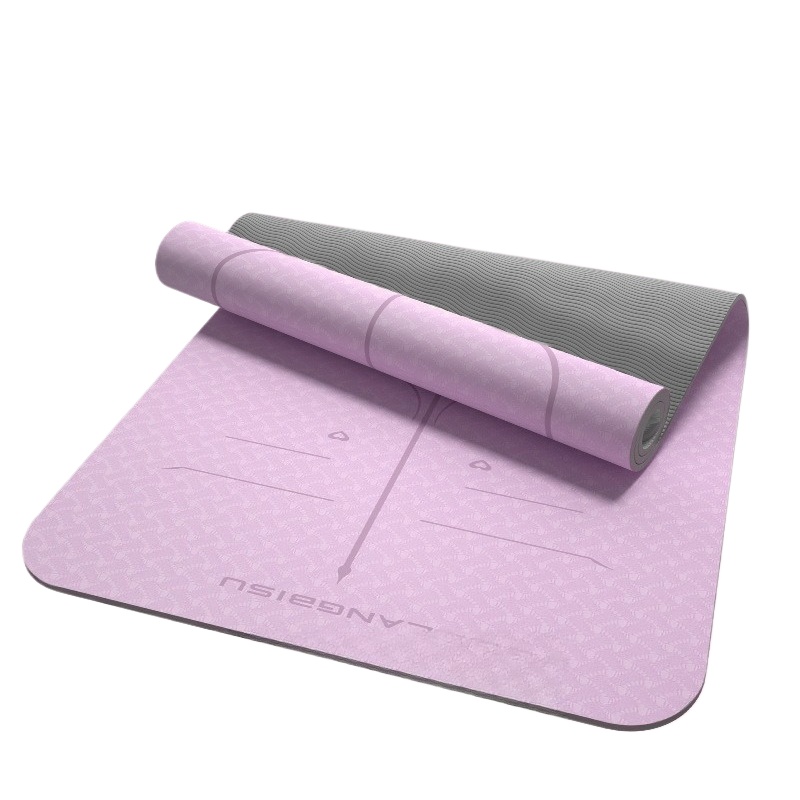 Yoga Fitness Health - เสื่อโยคะ TPE สำหรับผู้เริ่มต้น กว้างพิเศษ ยาวพิเศษ หนาพิเศษ