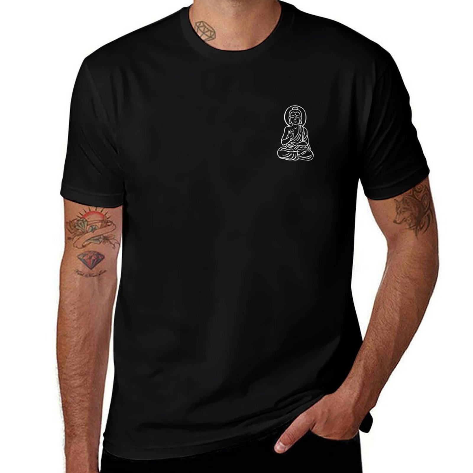 Yoga Fitness Health - โยคะ เซน อินเดีย ฟิตเนส เฮลท์เสื้อยืดแขนสั้นขนาดพลัสไซส์