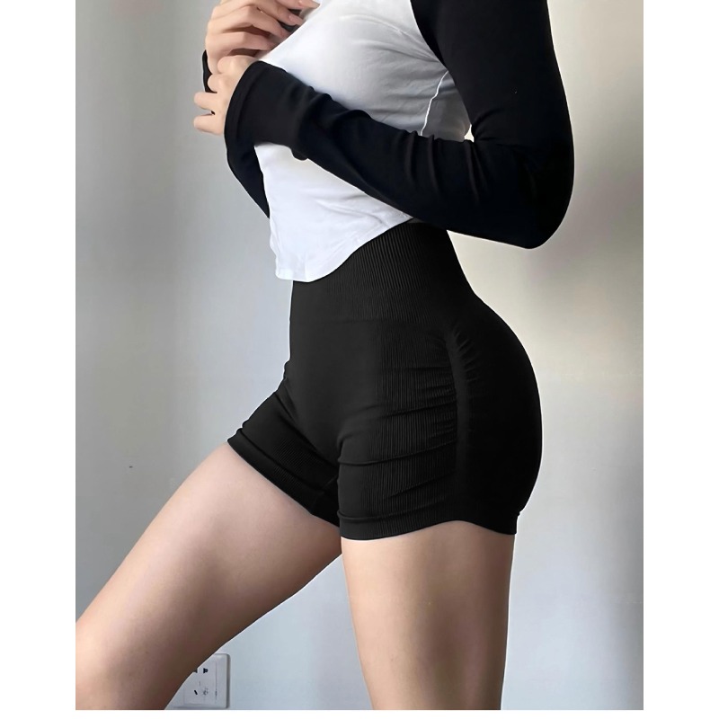 กางเกงขาสั้นโยคะเอวกลางสำหรับผ - Yoga Daily Fitness บทวิจารณ์และราคา