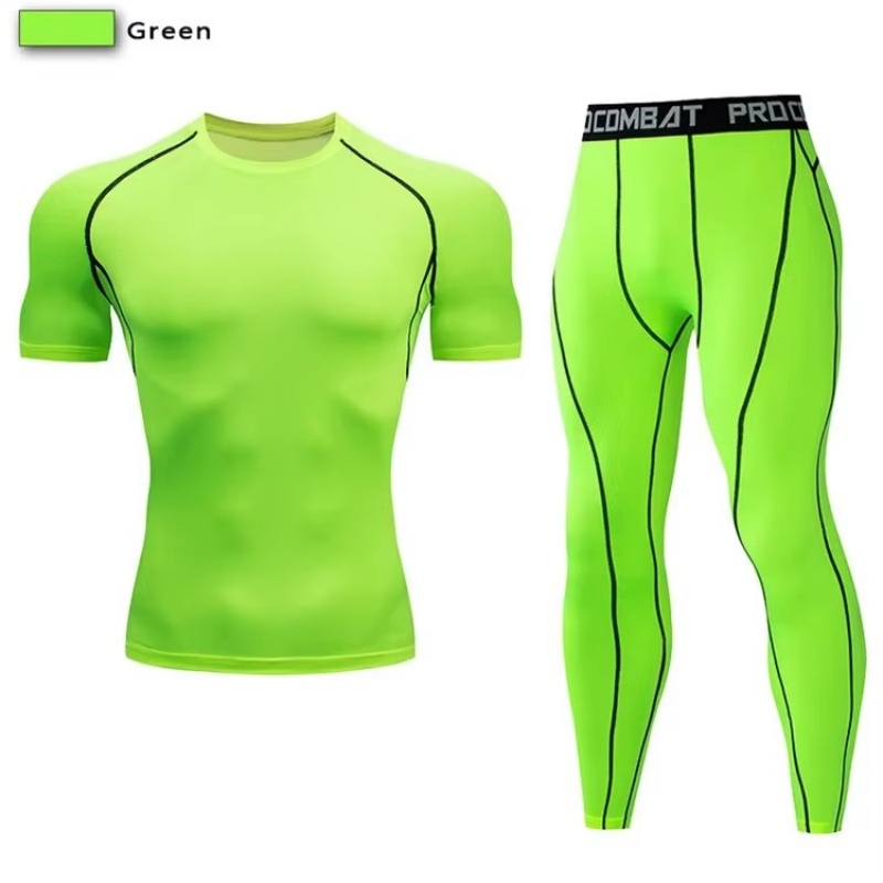 ชุดกีฬาผู้ชายแบบรัดรูป 2 ชิ้น  - Yoga Fitness Kit บทวิจารณ์และราคา