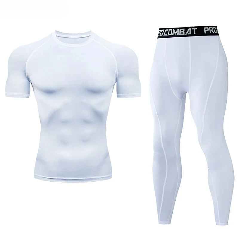 ชุดกีฬาผู้ชายแบบรัดรูป 2 ชิ้น  - Yoga Fitness Kit บทวิจารณ์และราคา