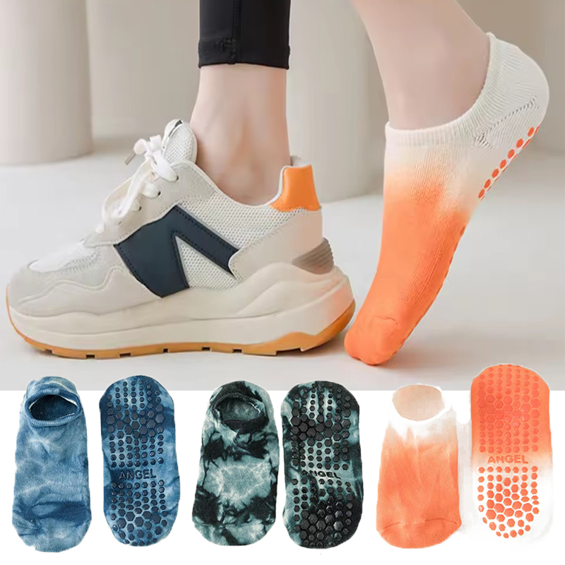 ผู้หญิงที่มีสีสัน Anti SLIP ถุ - Yoga Daily Fitness บทวิจารณ์และราคา