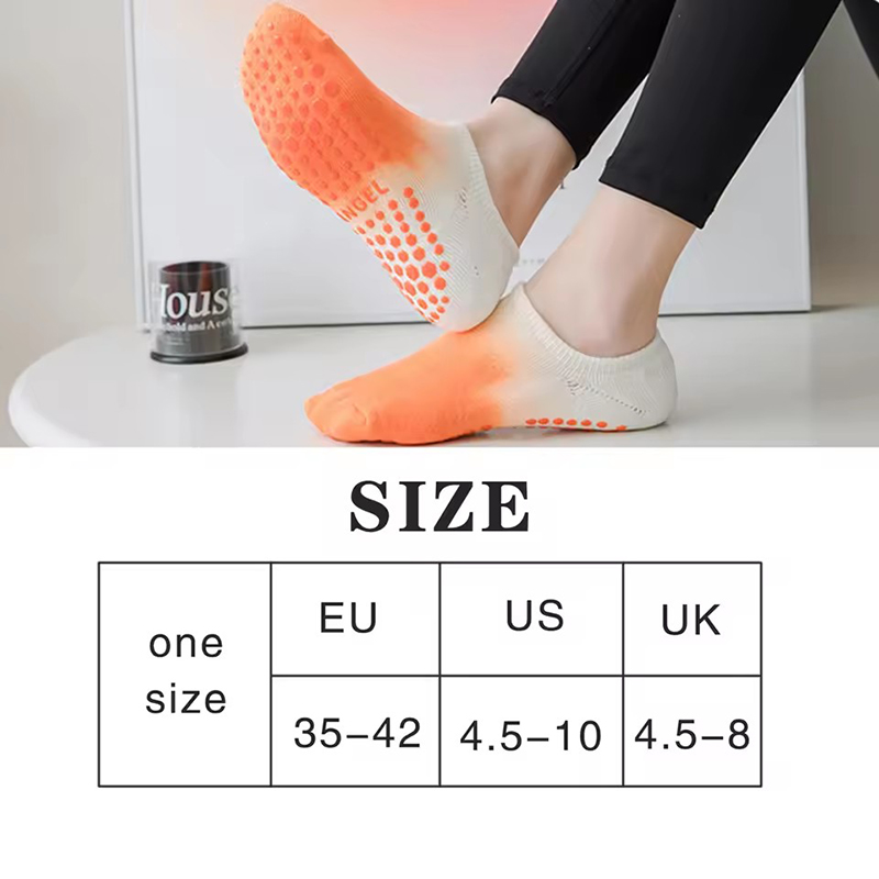 ผู้หญิงที่มีสีสัน Anti SLIP ถุ - Yoga Daily Fitness บทวิจารณ์และราคา
