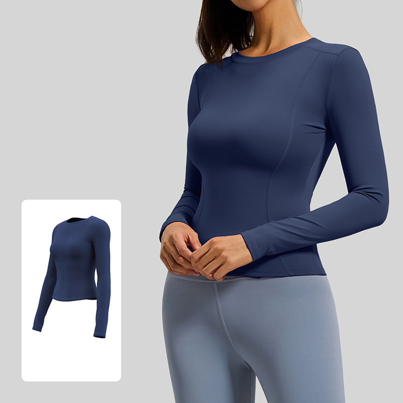เสื้อยืดโยคะแขนยาวคอกลมเรียบง่ - Yoga Daily Fitness บทวิจารณ์และราคา