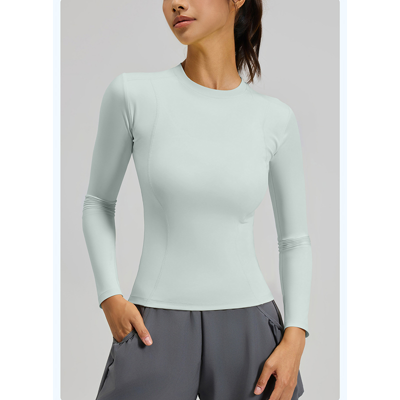 เสื้อยืดโยคะแขนยาวคอกลมเรียบง่ - Yoga Daily Fitness บทวิจารณ์และราคา