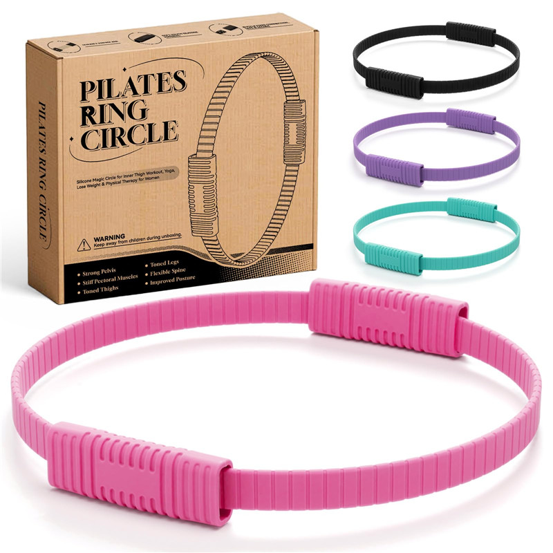 วงแหวนโยคะซิลิโคนแบบมีหูจับสอง - Pilates Ring Circle บทวิจารณ์และราคา