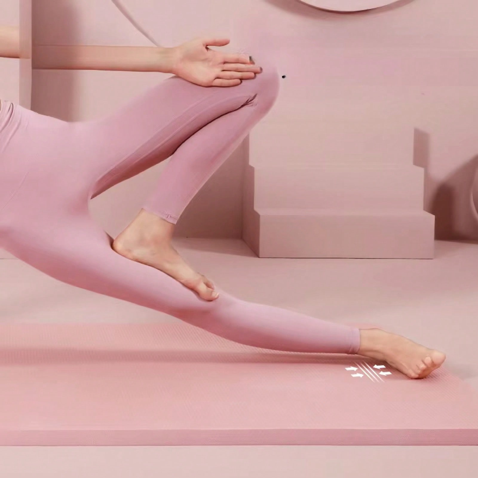 185*61 ซม. ชุดเสื่อโยคะสีชมพูก - Yoga Daily Fitness บทวิจารณ์และราคา