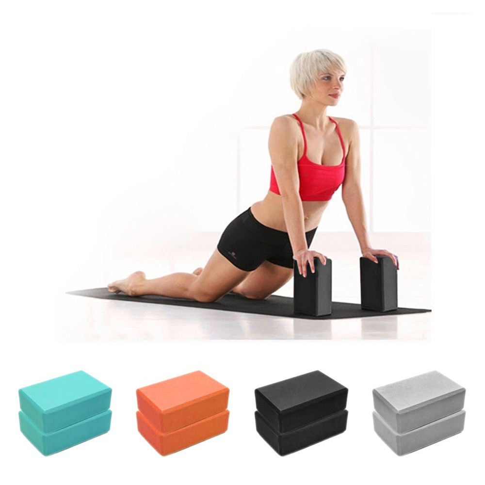 สี EVA โยคะบล็อกอิฐ Non-SLIP B - Yoga Fitness Health บทวิจารณ์และราคา
